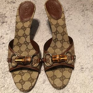 Gucci open back heel